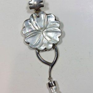 Pearl Shell 925 Sterling Silver Pendant With Pearl